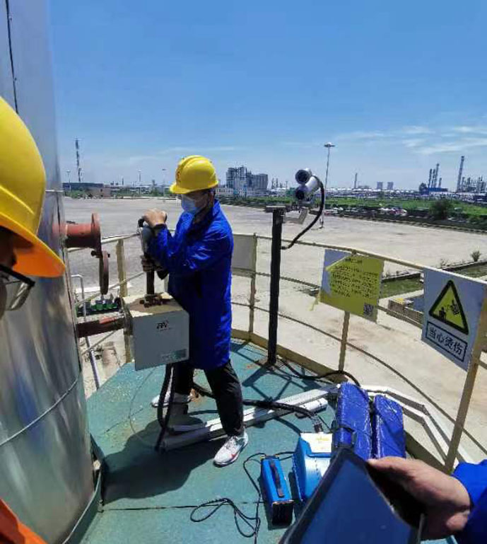 山東潤澤石化有限公司現(xiàn)場測(cè)試